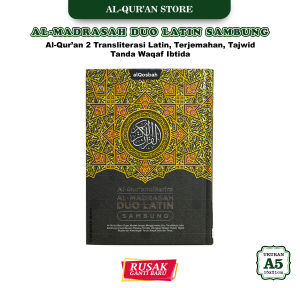 Al Quran Duo Latin Sambung A5 dan A4 Besar - 30 Juz Lengkap Terjemahan Tajwid Warna Warni Al Qosbah