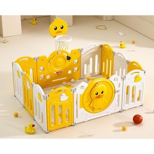 Thaitrendy คอกกั้นเด็ก คอกกั้นเกาหลี พับได้ ปรับแต่งรูปทรงได้ ขนาด 120x166x63 ซม.