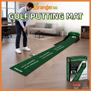 Indoor Golf Putting Mat With Automatic Ball Return Distance For Beginners And Golf Practice
