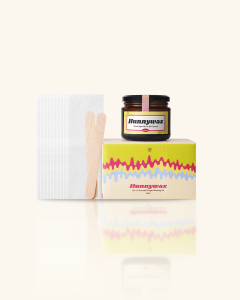 Hunnywax Sugar Wax Kit - 100% natural hot/cold sugar waxing kit & jar (300ml SIZE)