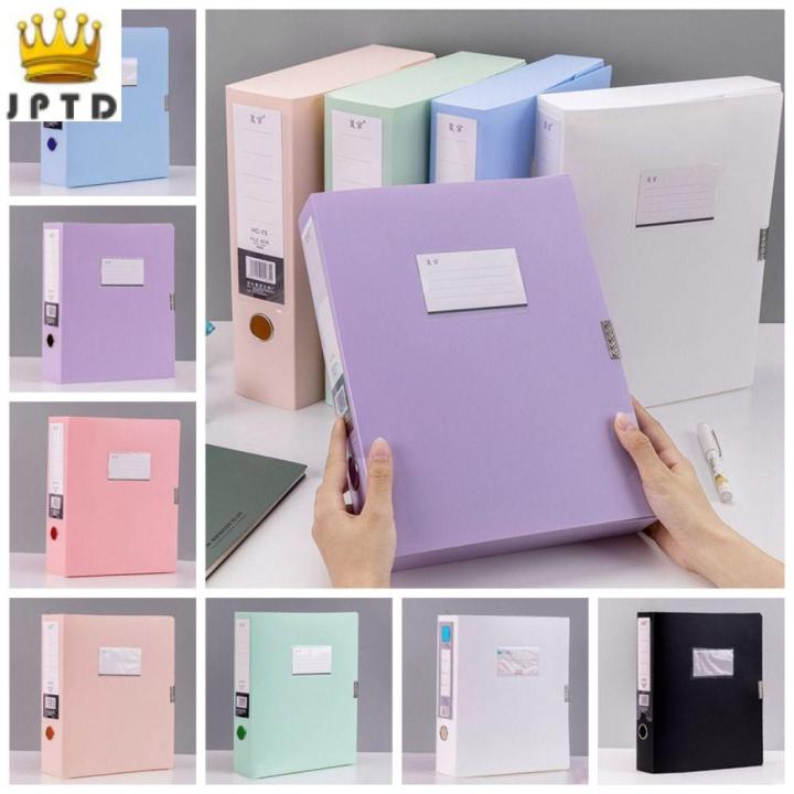 Color Bex BLISSFUL Morandi Color A4 File Organizer Box Thickened Multifunctional ...