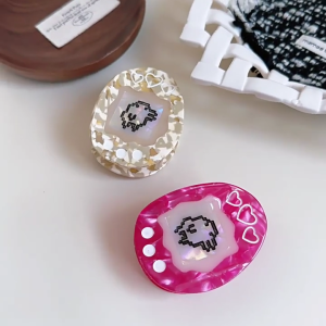 Acetate Kẹp tóc càng cua Clip hoài cổ phong cách kẹp tóc cho thời trang phụ nữ tiệc cosplay và âm nhạc lễ hội mũ nón