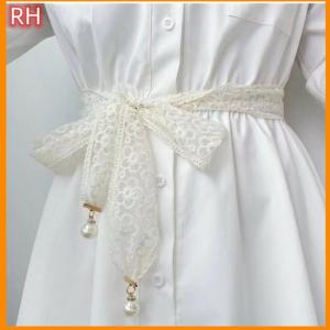 🔥🔥🔥ranghe เข็มขัดคาดเอวลูกไม้สำหรับผู้หญิงชุดเดรสสวยสง่าสายคาดเอวประดับโบว์เข็มขัดแฟชั่นสำหรับผู้หญิง