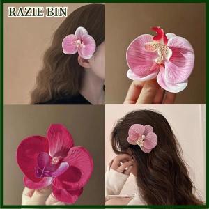 RAZIE BIN Hàn Quốc Ngọt Ngào Phong Lan Tóc Clip Cho Người Phụ Nữ Nhân Tạo Hoa Kẹp Tóc Barrettes Clip Wedding Party Mũ Nón Phụ Kiện Quà Tặng