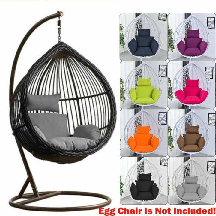 Rattan Swing Rocking Chair Cushion Patio Garden Weave Hanging Egg Chair