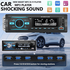 BERGARANSI Wistrue Tape Mobil Bluetooth full bass Audio MP3 Player LCD RGB 5.0 Wireless 60W 2219