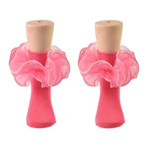 Thoải Mái Trẻ Em Trung Bê Bông Vớ Ren Thanh Lịch Chi Tiết Vải Thoáng Khí Màu sắc hỗn hợp Thời Gian Dài Mặc