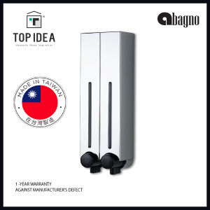 ABAGNO - 500ML x 2 HOMEPLUZ Double Chamber Soap Dispenser DH-700-2