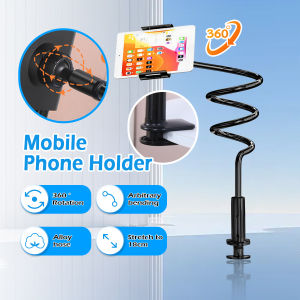 Phone Holder Flexible Long Arm Mobile Phone Tablet Stand Holder For Bed Clip Lazy bracket 360° Rotating adjustable
