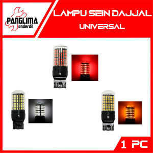 Lampu Sein Dajjal Universal LED Socket Canbus Bayonet Mundur Belakang Motor Mobil Dajal Sen Sign Super Ultra Bright Terang Mata Merah Putih Kuning PANGLIMA