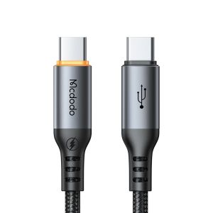 Mcdodo USB-C to USB- C Cable 100W Fast Charging Braided Nylon 1.2m Cable with Smart Auto Power Off CA-2040