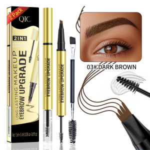 5 Colors 1pc Eyebrow Pen Waterproof 4 Split Tip Eyebrows Pen Eyebrow Tattoo Pen Waterproof Liquid Black Eyebrow Makeup Pencil