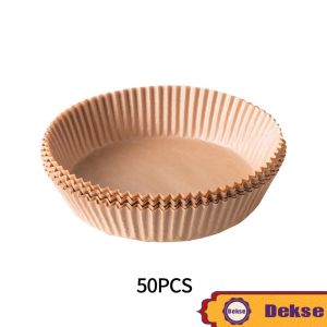 50 Pcs Air Fryer Paper 16cm / Kertas Alas AirFryer Anti Lengket / Baking Paper Tahan Minyak