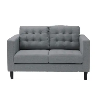 SOFA SOLUTIONS KONCEPT FURNITURE โซฟา 2 ที่นั่ง รุ่น Locy สีเทา (144X90X91 ซม)