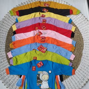 VITTO Gamis Kaos Anak Cewek 2-10th - Bahan Katun Combad - Baju Muslim Rimpel NGAJI Harian Murah DZ-036 - Motif Sablon Plastisol - Ready Size 2-10th (VITTO, Vittokidswear, Gamis Anak Murah)