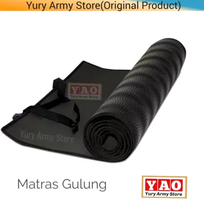 YURY ARMY STORE- Matras Gulung Tni Polri-Matras Multifungsi Buat Yoga Camping Outdoor-Matras Pramuka -Matras Camping