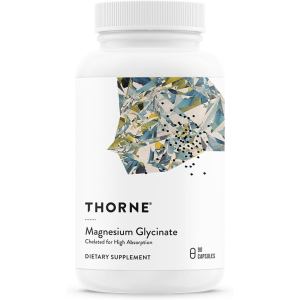 THORNE - Magnesium Glycinate - Supports Restful Sleep Muscle Relaxation Heart Health & Metabolism* - Chelated Magnesium Capsules - Third-Party Certified - Gluten Dairy & Soy-Free