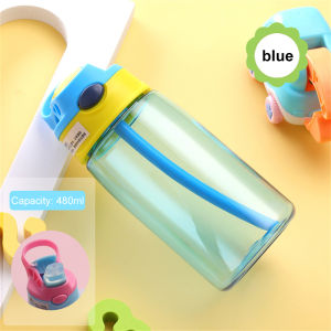 YILQQPER 【Local Stock】 480ML Tumbler With Straw For Kids Cute Duckbill Cup Reusable Drink Bottles Childrens Straw Cup Tumbler For Kids Boys Girls School BPA Free