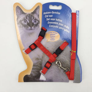 Pet Harness Leashes Collar Adjustable Nylon Leash for Kittens and Puppies Dog Walking and Cat Walking