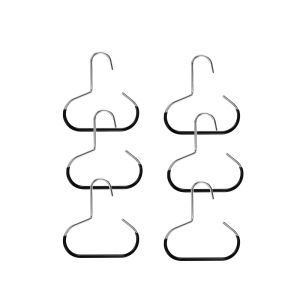 10PCS Stainless Steel Ring Clothes Rack Duck Tongue Baseball Cap Hanging Rack Suspender Socks Scarf Hanging Cabinet Wardrobe Hanger Home Organizer  Accessories