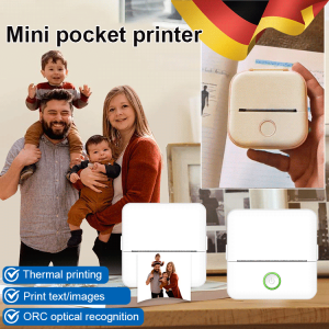 Inkjet Printer Compact Wrong Question Mini Printer Multiple Printing Sizes Self-adhesive Labeling