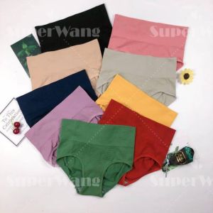 Womens high waist underwear stretch comfortable panty seamless briefs body shaper
