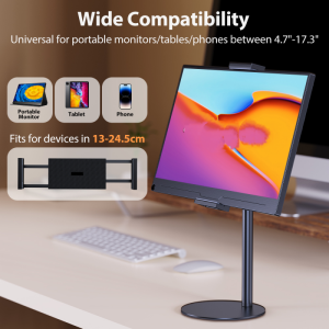 Tablet stand holder screen stand monitor laptop secondary screen expansion external vertical screen rotation adjustable lazy long arm holder folding base