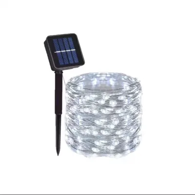 7M/12M/22M/32M 8Modes Outdoor Solar Fairy Tale Light LED Copper Wire Christmas Light Waterproof Garden Wedding Decoration Atmosphere Light