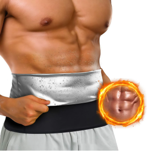 Sweats Shaper Silver Waist Trainer Breathable Waist Trimmer Sauna Slimming Belt Waist Cincher Easy to Use for Men Woman
