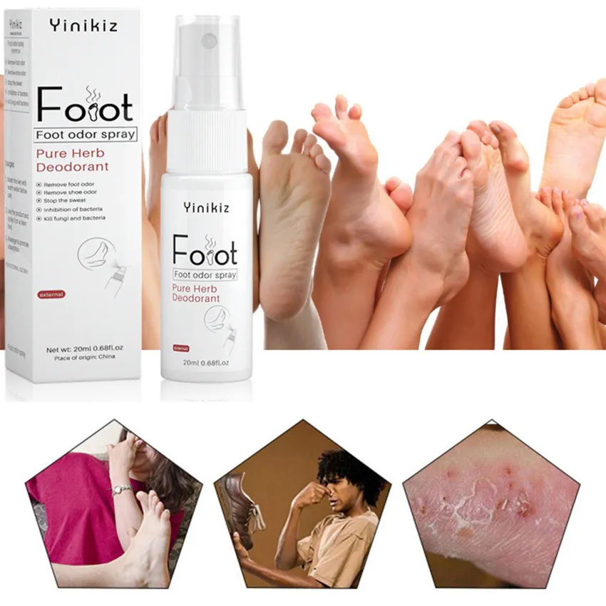 Foot Odor Spray Deodorant Powder Anti Sweat Odor Feet Athletes