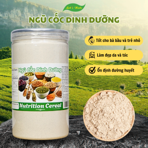 Bột ngũ cốc 13 loại hạt cực kỳ chất lượng giúp bô sung dinh dưỡng cho mẹ bầu người già trẻ em Lets Nuts hộp 500g