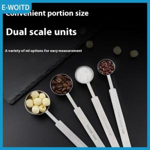 【E-WOITD】 1 4Pcs Coffee Scoops Long Handle 304 Stainless Steel Tablespoon Stackable Kitchen Measuring Spoon Fits Coffee Container