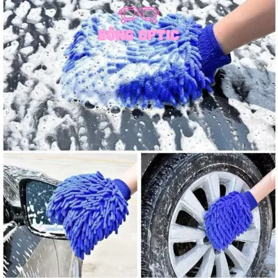 Găng Tay San Hô Sợi Microfiber Rửa Xe Máy Vệ Sinh Nhà Cửa