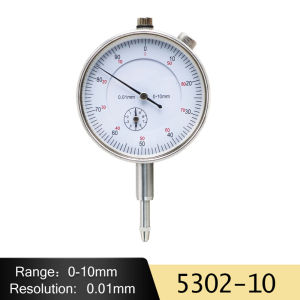 SHAHE Indicator 0-10/25mm Dial Indicator With Lug Back Precision 0.01mm Measurement Dial Gauge Tool