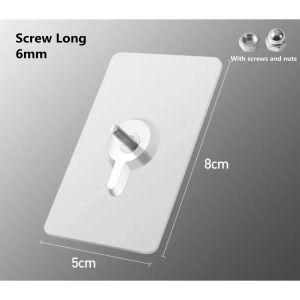 🇸🇬【SG stock】Wall Hook Heavy Duty No Drill Screw Stick-On Punch Nail Screw Super Sticky Strong Home Living Adhesive No Drill Traceless Strong Wall Hanging Heavy Duty Sticker Home Improvement Tool Kit