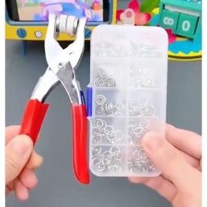 Cloth Clump Set 100 Pcs Kancing Jepret Anti Karat Bahan Stainless Alat Pasang Kancing Jepret Stainles Anti Karat Snap Button Pilers