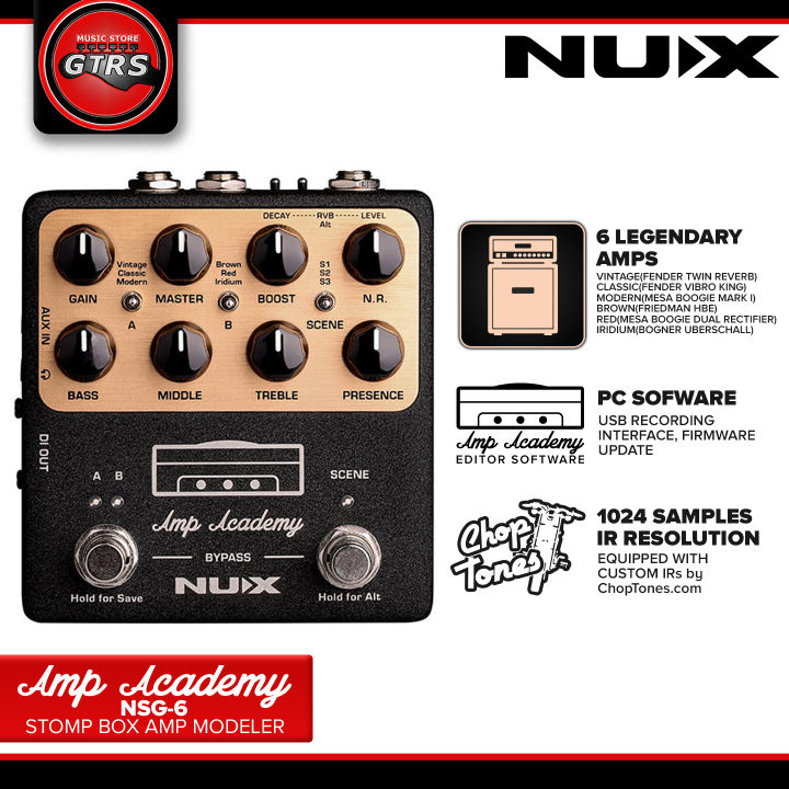 NUX NGS-6 Amp Academy Guitar Effects Pedal | Lazada PH