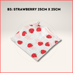Baby Handkerchief 6 Layer Cute Cartoon Sapu Tangan Kartun Cotton Super Soft Gauze Newborn Baby Hand Towel Wash Cloth Infant Bib Face Wipe Burp Cloth