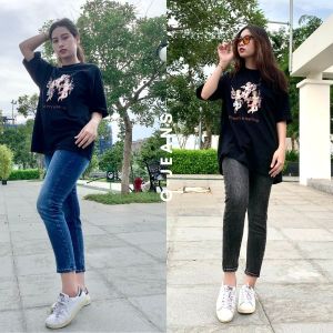 [Hoàn tiền 15% 25-27/4] [HCM] Quần jean nữ 9 tấc lưng cao bigsize [48-92]kg quần bò lửng lưng cao size đại vải co giãn chiều dài [83-90] quần bò nữ lửng cạp cao dáng ôm skinny size 30-40 GOZ BUOTIQUE