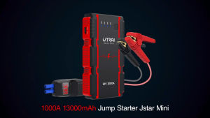 (1 Year Warranty) UTRAI JSTAR MINI 29600 mWh (1000A Peak) Car Jump Starter Power Bank Jump/Jumper Cable Start/Starter 12V Vehicle Battery Booster + LED Flashlight + Intelligent Voltage Display Smart Clamps + USB Charger [Amazon Top Seller] BEATIT