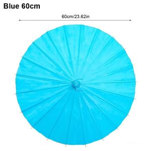 YESMILE 1Pcs Colored Paper Umbrella Long-handle 20/30/40/60cm Painting Supplies Durable DIY Handmade Photography Prop for Baby Shower Anniversary Wedding Birthday