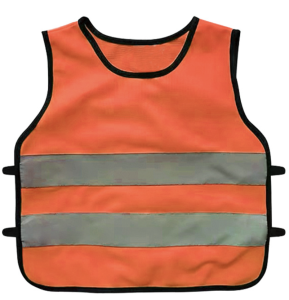 Autozone Kids Safety Children Waistcoat Vest Grey Reflective Strips Traffic Clothes