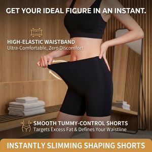 Seamless High Waist Shapewear Shorts Tummy Control Butt Lift Anti Exposure Safety Panties 2 In 1 No Underwear Needed Womens Loungewear