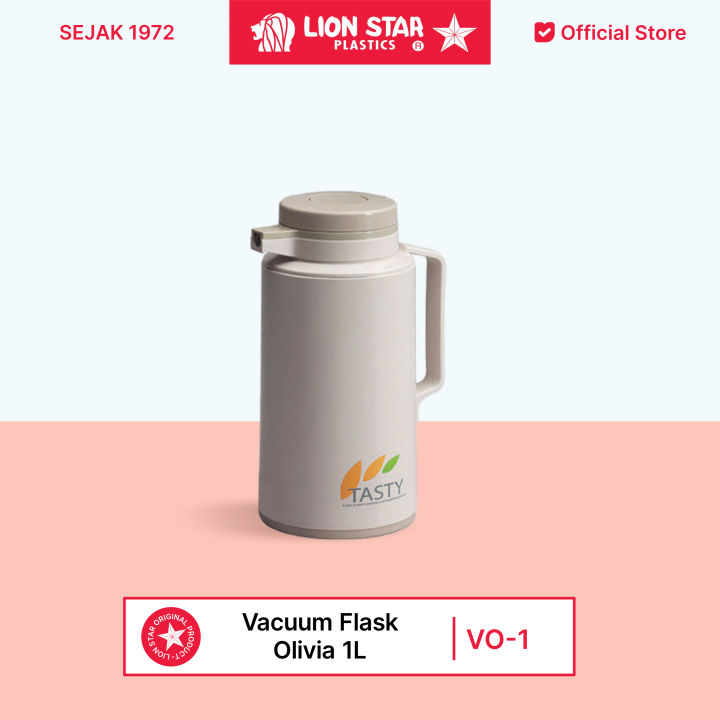 Liter Flask Pil LION STAR Termos Air Vacuum Flask Olivia L VO-1