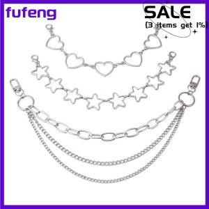 fufeng Nhiều Lớp Kim Loại Dây Đeo Chuỗi DIY Cá Tính Bướm Trái Tim Sao Mặt Dây Chuyền Vai Túi Chuỗi Dây Đeo