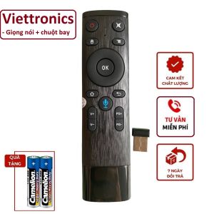 Điều khiển tivi Viettronics có giọng nói và chuột bay remote viettronics tv smart thông minh mót bấm từ xa vietronic