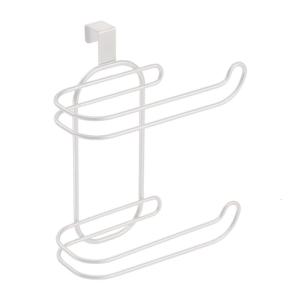 Convenient Hanging Towel and Toilet Paper Storage Solution Double Layer Tissue Roll Dispenser Kitchen Accessories