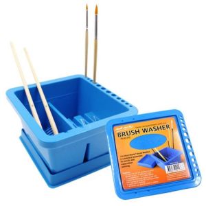 Xô rửa Cọ vẽ Mont Marte 2 Ngăn Nhựa vuông Đa năng