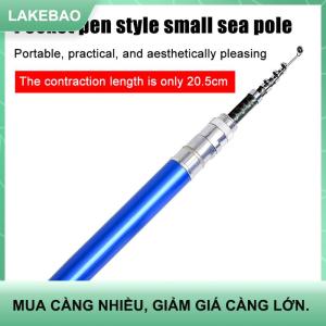 【LAKEBAO】 Cần câu bỏ túi siêu ngắn cần câu cá đầu thép cần câu mini siêu nhỏ 1m 1.4m 1.6 trống Reel câu cá trên băng