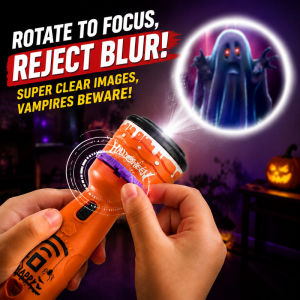 【24 Patterns Projection】Halloween Projector Flashlight For Kids Party Decor/Halloween Flashlight/Projector Torch/Party Light/Kids Toys